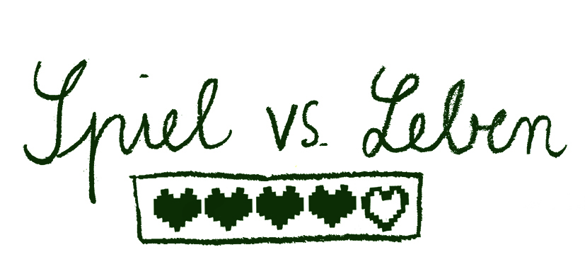 Spiel vs. Leben Logo. Illustration: Christiane Strauss